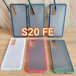 เคสหลังดำขอบสี Samsung Galaxy S20 FE / Note 10 lite/S10 liteเคส TPU กันกระแทก