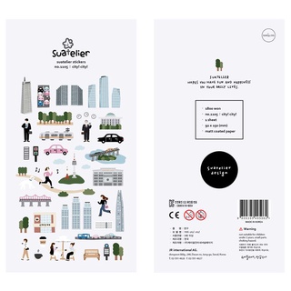 สติกเกอร์ ลาย Sonia City สไตล์เกาหลี ญี่ปุ่น สําหรับตกแต่งสมุดไดอารี่ เครื่องเขียน DIY