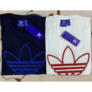 เสื้อยืดปักนูนadidasงานมือหนึ่งป้ายห้อย ฟรีไซด์