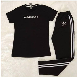 ชุดออกกำลังกาย adidas ชุดออกกำลังกายผู้หญิง เสื้อ + กางเกงวอร์ม