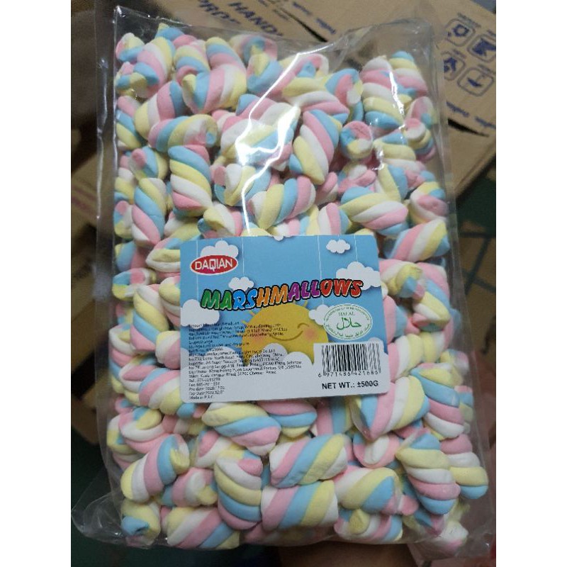 มาชเมลโล่ยูนิคอร์น ขนาด 500g (มีฮาลาล) รับประกันคุณภาพ เกรดเอ นุ่มมาก ไม่นุ่มยินดีคืนเงิน