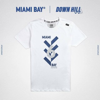 Miami Bay เสื้อยืดชาย รุ่น Downhill สีขาว