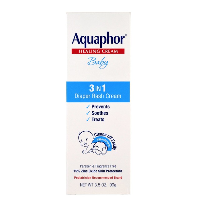 Eucerin Aquaphor Baby, 3 in 1 Diaper Rash Cream ครีมทาผื่นผ้าอ้อม
