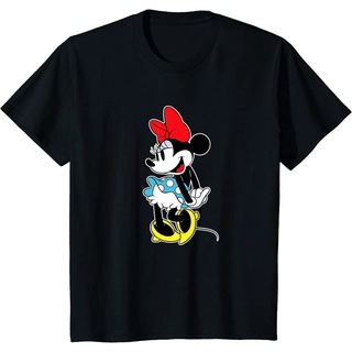 tshirtเสื้อยืดคอกลมฤดูร้อนเสื้อยืด ผ้าฝ้าย พิมพ์ลาย Minnie Mouse สไตล์คลาสสิก สําหรับผู้ชายSto4XL