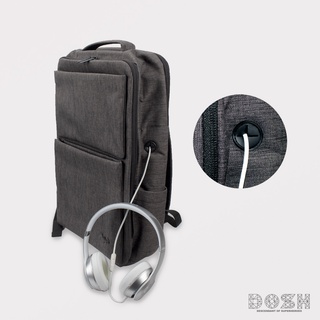 DOSH BAG:BACK PACKกระเป๋าเป้สำหรับคอมพิวเตอร์ สีเทา ลิขสิทธิ์BATMANรุ่น EBMAB5002-GY