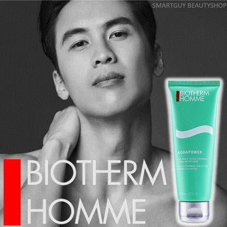 BIOTHERM HOMME AquaPower Oligo Thermal Fresh Gel Ultra Cleansing 125ml คลีนซิ่งโฟมทำความสะอาดผิวหน้าผู้ชายสูตรพิเศษ