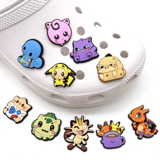 CROCS ใหม่ Jibbitz จี้การ์ตูนโปเกม่อนน่ารัก DIY อุปกรณ์เสริม สําหรับรองเท้าแตะ