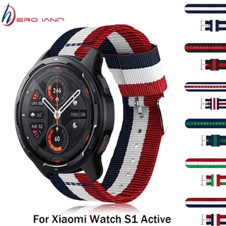 สายนาฬิกาข้อมือไนล่อน 22 มม. แบบเปลี่ยน สําหรับ Xiaomi Mi Watch S1 Active WatchBand Mi Watch Color 2