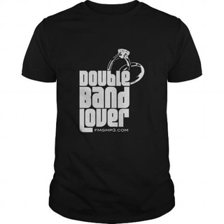 เสื้อยืดโอเวอร์ไซส์Gildan เสื้อยืด พิมพ์ลาย Double Band Lover1 สําหรับผู้ชาย และผู้หญิงS-3XL