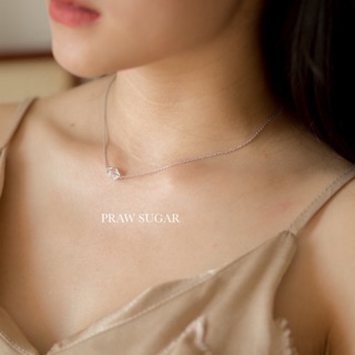 Topaz Natural Stone Necklace [หินแท้] สร้อยคอหินธรรมชาติโทพาซ (เรือนเป็นเงินแท้)