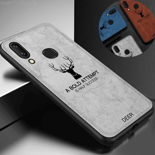 Phone Cover Vivo V20 Y20 Y20i V5S Y17 Y15 Y11 Y12 Y19 Y91 Y91C Y93 Y95 Y91i V5 V7 V9 Y66 Y67 Y71 Y75 Y79 Y81 Y83 Y85 Y97 Cloth Texture elk TPU case