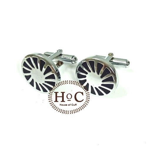 KEMEJA CUFFLINK CUFFLINKS CUFF BUTTONS SHIRT FRENCH CUFF CIRCLE BW 007 CUFFLINKS