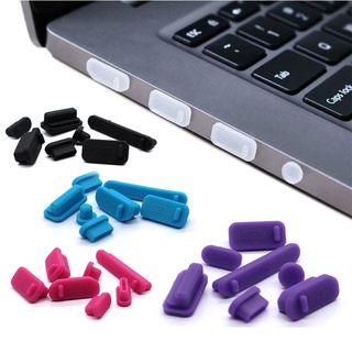 Notebook Computer Dust Plug, Silicone Color Dustproof and Rust-proof Multiple Interface Combination Set