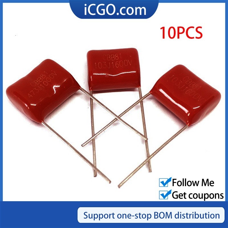 10PCS 682 10 มม.15 มม.1000V 1250V CBB81 ตัวเก็บประจุฟิล์มโพรพิลีน 103J 183J 222J 332J 392J 472J 562J