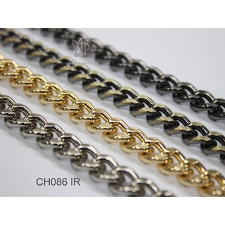 CH086 IR โซ่เหล็กชุบเคลือบโลหะ โซ่สำหรับสายกระเป๋า ยาว1เมตรขึ้นไป bag chain 1m.