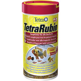 Tetra Rubin อาหารปลา ชนิดแผ่น สูตรเร่งสี สำหรับปลาเขตร้อนชื้นทุกชนิด (52g, 200g)