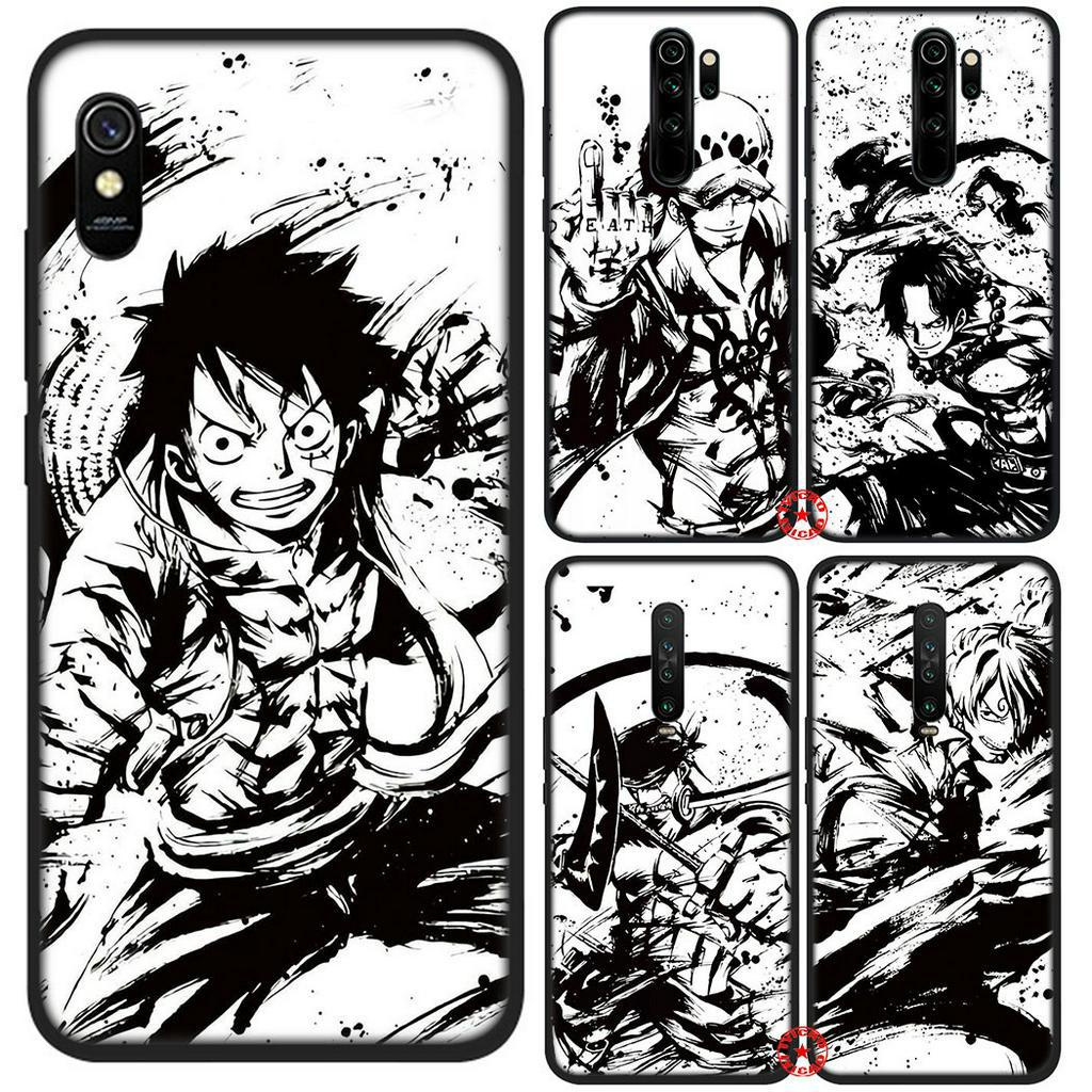 Xiaomi Redmi Note 8 9 Pro Max 9S 8T 9C เคสโทรศัพท์ 9SS สีดําสีขาว One Piece