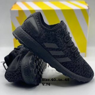 รองเท้า adidas pure boost triple black