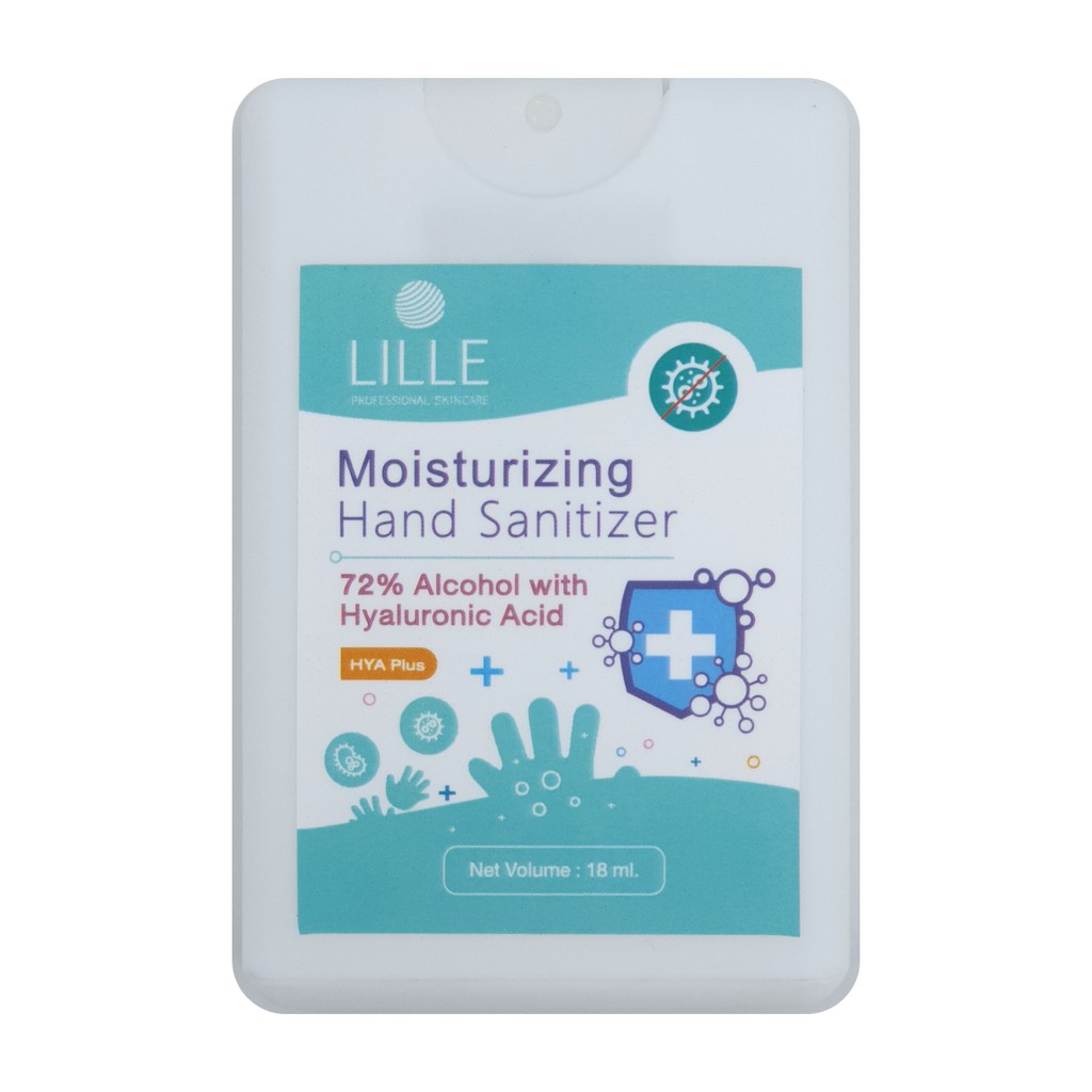 สเปรย์แอลกอฮอล์พกพา 72% ไฮยาพลัส (Alcohol Spray Hand Sanitizer HYA PLUS) by LILLE Professional Skincare