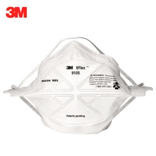 3M หน้ากากป้องกันฝุ่นละออง​ รุ่น​ 9105 VFLEX N95​ (25ชิ้น)ของแท้100%