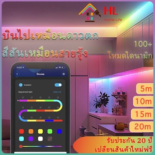 แหล่งขายและราคาไฟแต่งห้อง🌈โหมดสายรุ้ง🌈 ไฟติดห้อง สายไฟ LED RGB IC ดาวตก น้ำไหล รูปแบบการไหล ws2812b การซิงโครไนซ์เพลง การไล่ระดับสีที่มีสีสันอาจถูกใจคุณ