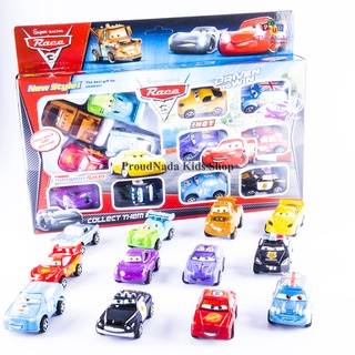 ProudNada Toys ของเล่นเด็ก รถซิ่ง รถแข่ง รถตำรวจ รถยก 12 คัน SUPER RACING 3 NO.757-8B