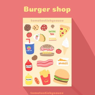 Burger sticker 🍔 ( thetomateclub )