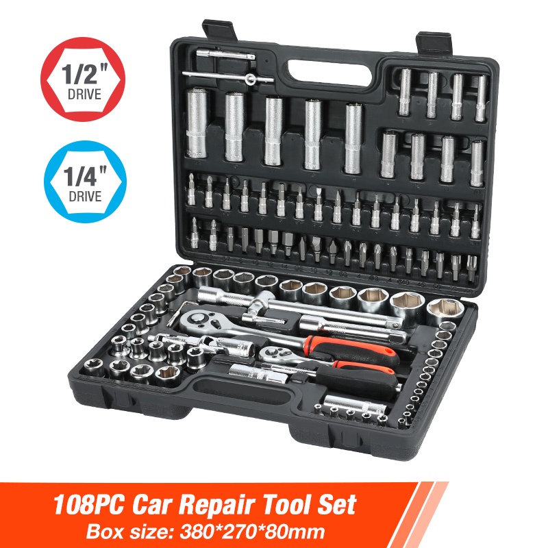 เครื่องมือที่ทำด้วยมือ：ValueMax Hand Tool Sets Car Reair Tool Kit Set