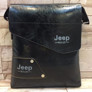 ❗ Sale 199บ❗️678,805 Jeep หนังPU งานเกรดA กระเป๋าสะพาย Jeep กระเป๋าผู้ชายสะพายข้าง ปรับสายยาวได้