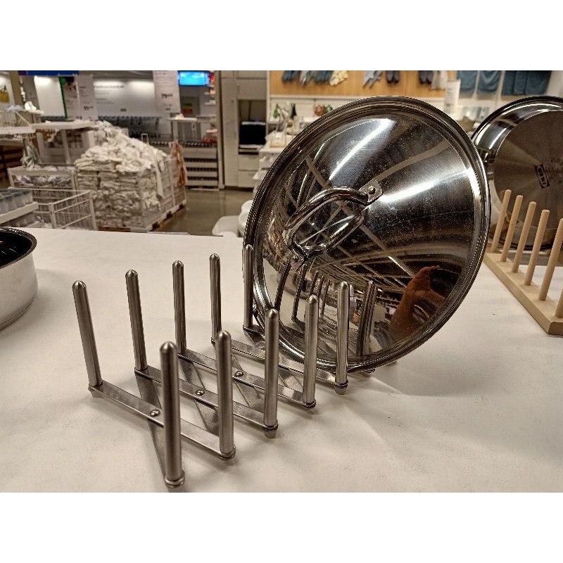IKEAshopping IKEA VARIERA ที่วางฝาหม้อ งานดีครับ สแตนเลสหนา