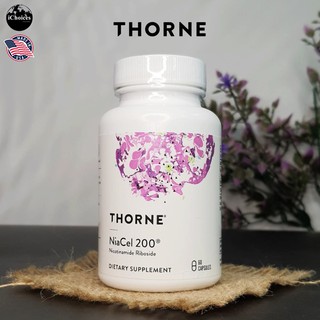 อาหารเสริม สำหรับผู้สูงวัย Thorne Research® NiaCel 200 Nicotinamide Riboside 60 Capsules