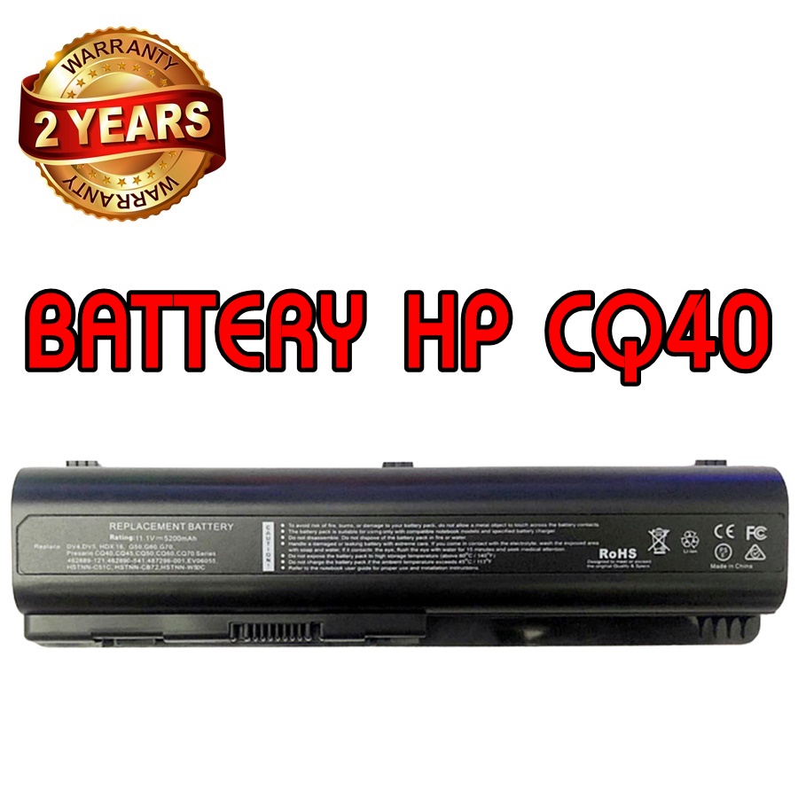 รับประกัน 2 ปี BATTERY HP CQ40 แบตเตอรี่ เอชพี Compaq CQ40 Series DV4 Series 10.8V EV06