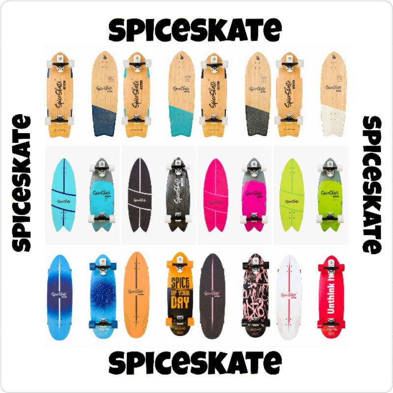 spice​ surfskate​ พร้อมส่งส่งจริง100% spice​ skate surfskate from usa