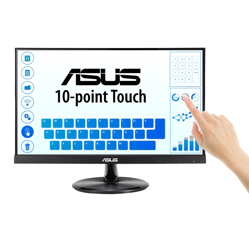 ASUS VT229H Touch Monitor - 21.5" FHD (1920x1080), 10-point Touch, IPS, 178° Wide Viewing Angle, Fra