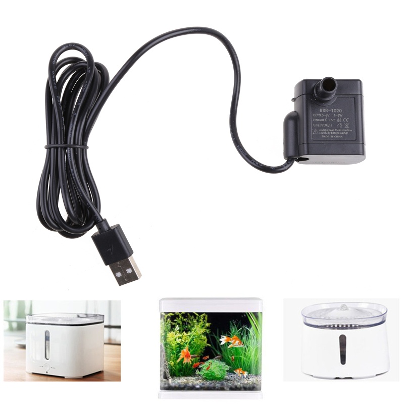 WIN Flow Rate กันน้ําปั๊มไร้แปรง DC 3.5V-9V 3W 200L/H Mini Submersible ปั๊มน้ํา Solar Micro USB Subm