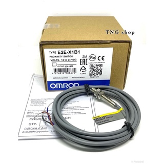 E2E-X1B1 sensor เซ็นเซอร Proximity switch  PNP-NO 12-24VDC ขนาดเกลียว 5mm (ชนิดจับโลหะ)