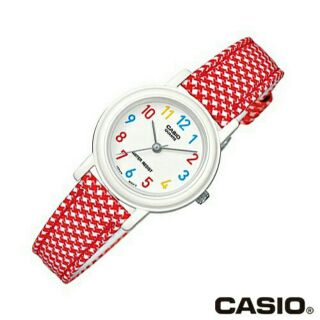 Casio Standard แท้100% นาฬิกาข้อมือ รุ่น LQ-139LB-4B (สีแดง/ขาว)