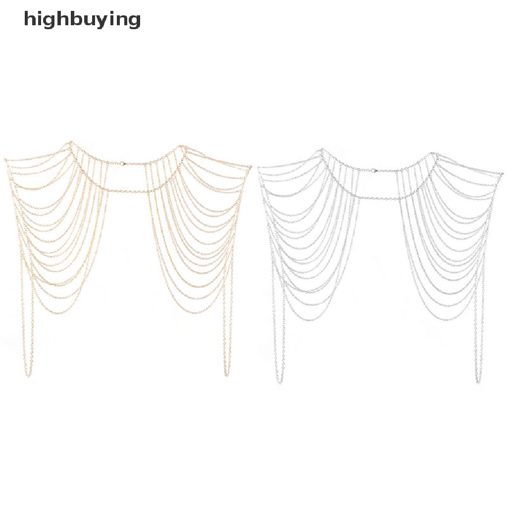 [highbuying] สไตล์แฟชั่น เซ็กซี่ ร่างกายผู้หญิง เครื่องประดับพู่ เชื่อมโยง ร่างกาย ไหล่ สร้อยคอโซ่ ใหม่