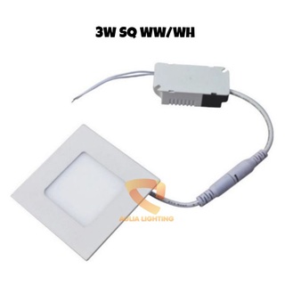 ไฟดาวน์ไลท์ Led 3W 7W แผง 3 วัตต์ สี่เหลี่ยม 3W สีขาว สีเหลือง ตกแต่งเพดาน