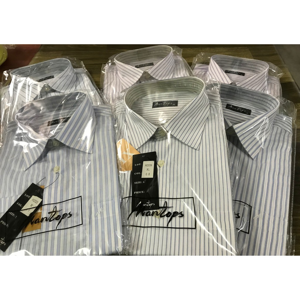 (M-2XL)MAN NORMAL FIT LONG SLEEVE LIGHT COLOUR OFFICE WEAR SHIRT