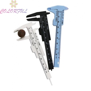 【COLORFUL】Plastic Vernier Caliper Vernier 107mmx45mm Caliper Measurement Measuring