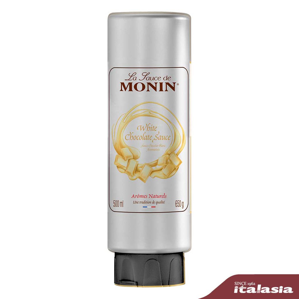 MONIN White Chocolate Sauce (Squeeze Bottle) 500 ml | โมนิน ไวท์ช็อกโกแลตซอส 500 มล.