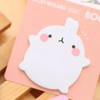 กระดาษโน๊ตกาวในตัว Sticky Note Molang✔️พร้อมส่ง(🎲สุ่มลาย)เครื่องเขียน จดบันทึกลายน่ารัก