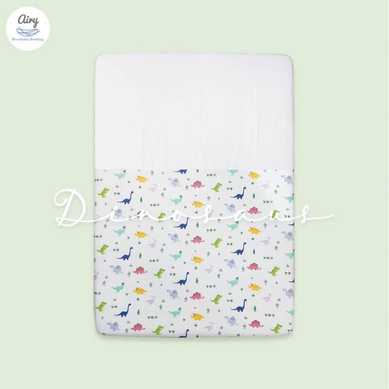ผ้าปูเบาะนอนหายใจผ่านได้สำหรับทารกจากแบรนด์ AIRY BEDDING เพื่อลูกน้อยของคุณ ผ้า Cotton ขนาด L60
