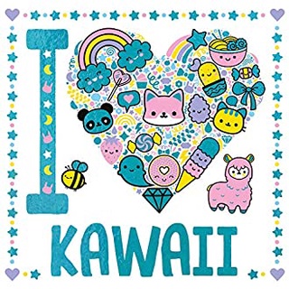 I Heart Kawaii (I Heart Colouring) หนังสือภาษาอังกฤษมือ1(New) ส่งจากไทย