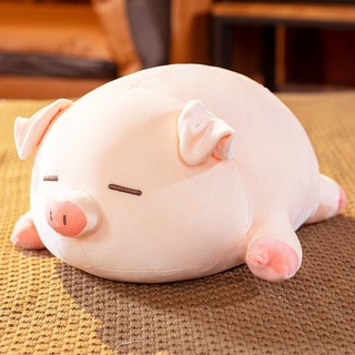 JFMM Cute Pig Doll Plush Toy Lying Lying Pig Doll Ragdoll Male and Female Styles Pillow Bed Sleeping Super Soft