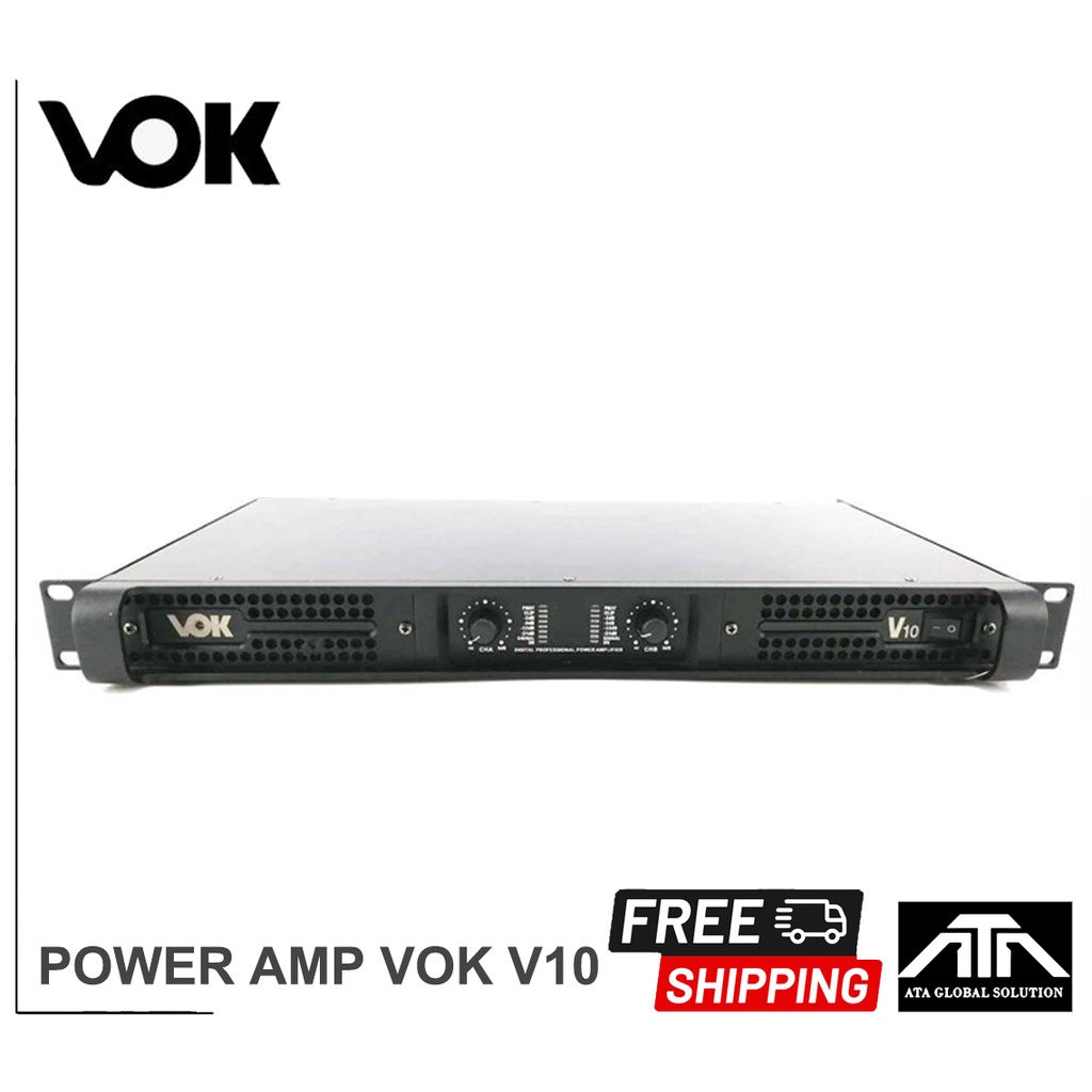 เครื่องขยายเสียง VOK V10 เพาเวอร์แอมป์ แอมป์ สวิชชิ่ง สวิทชิ่ง ยี่ห้อ VOK V10 V-10 POWER AMP Switchi