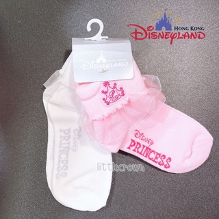 Hongkong Disneyland แท้ 100% ถุงเท้าเด็ก ถุงเท้าเจ้าหญิง Disney Princess