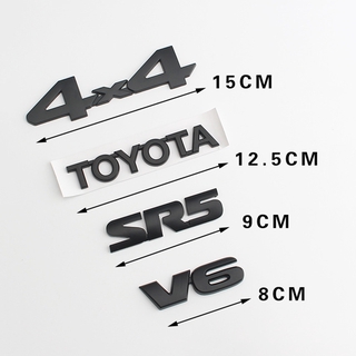 สติ๊กเกอร์โลหะ Sr5 V6 4X4 Toyota Logo สําหรับตกแต่งรถยนต์