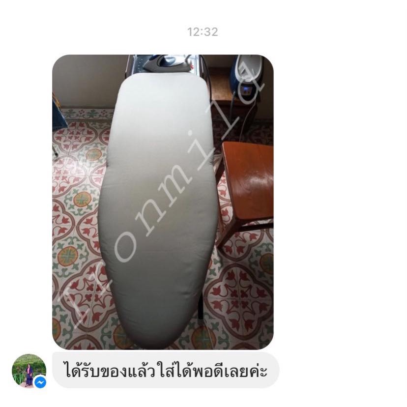 ผ้ารองรีดฟองน้ำ ขนาดจัมโบ้ 20x50 นิ้ว สำหรับโต๊ะรีดหม้อต้มไอน้ำ ใช้ฟองน้ำหนาอย่างดี - รูปที่ 4